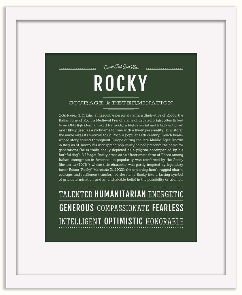 Rocky | Name Art Print