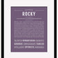 Rocky | Name Art Print