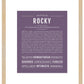 Rocky | Name Art Print