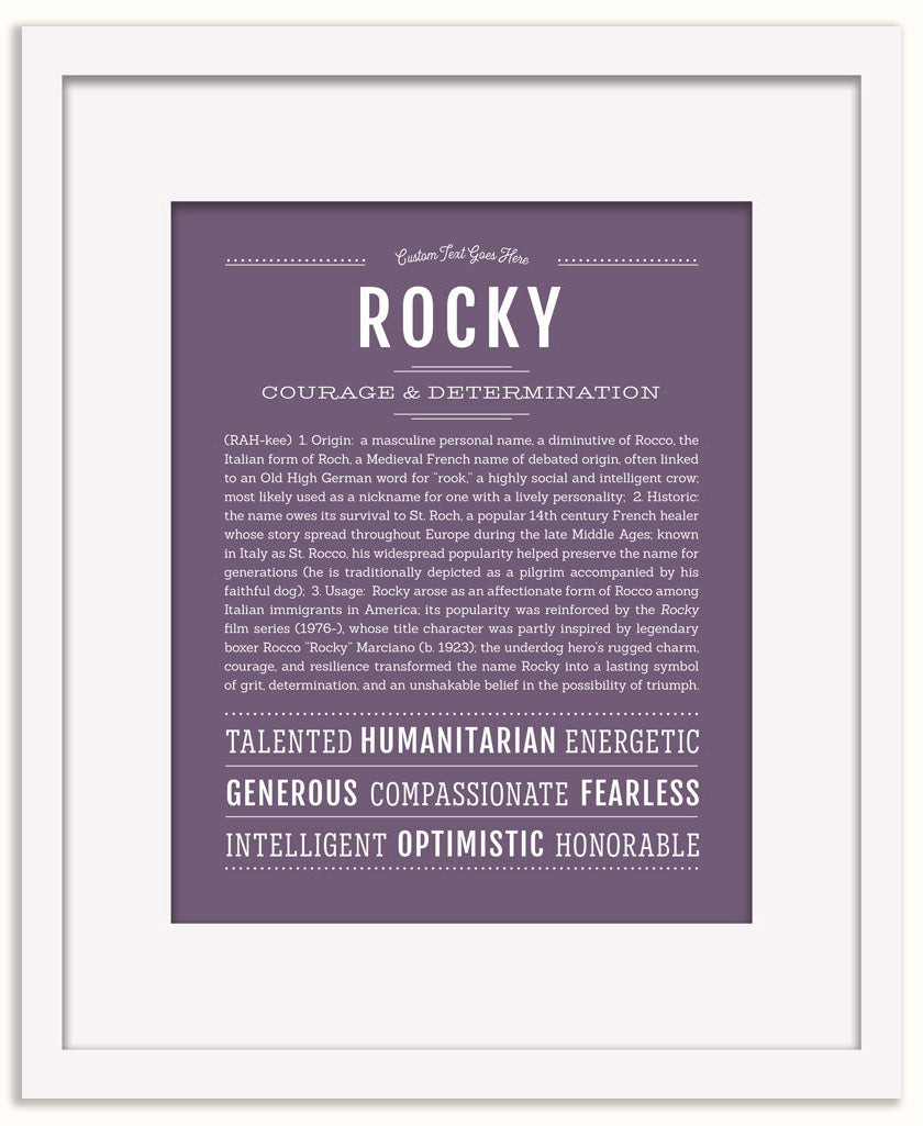 Rocky | Name Art Print