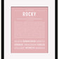 Rocky | Name Art Print