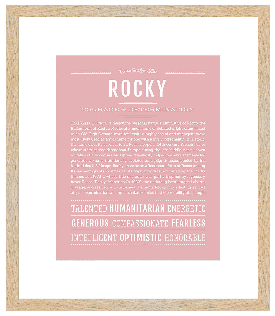 Rocky | Name Art Print