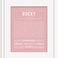 Rocky | Name Art Print