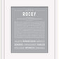 Rocky | Name Art Print