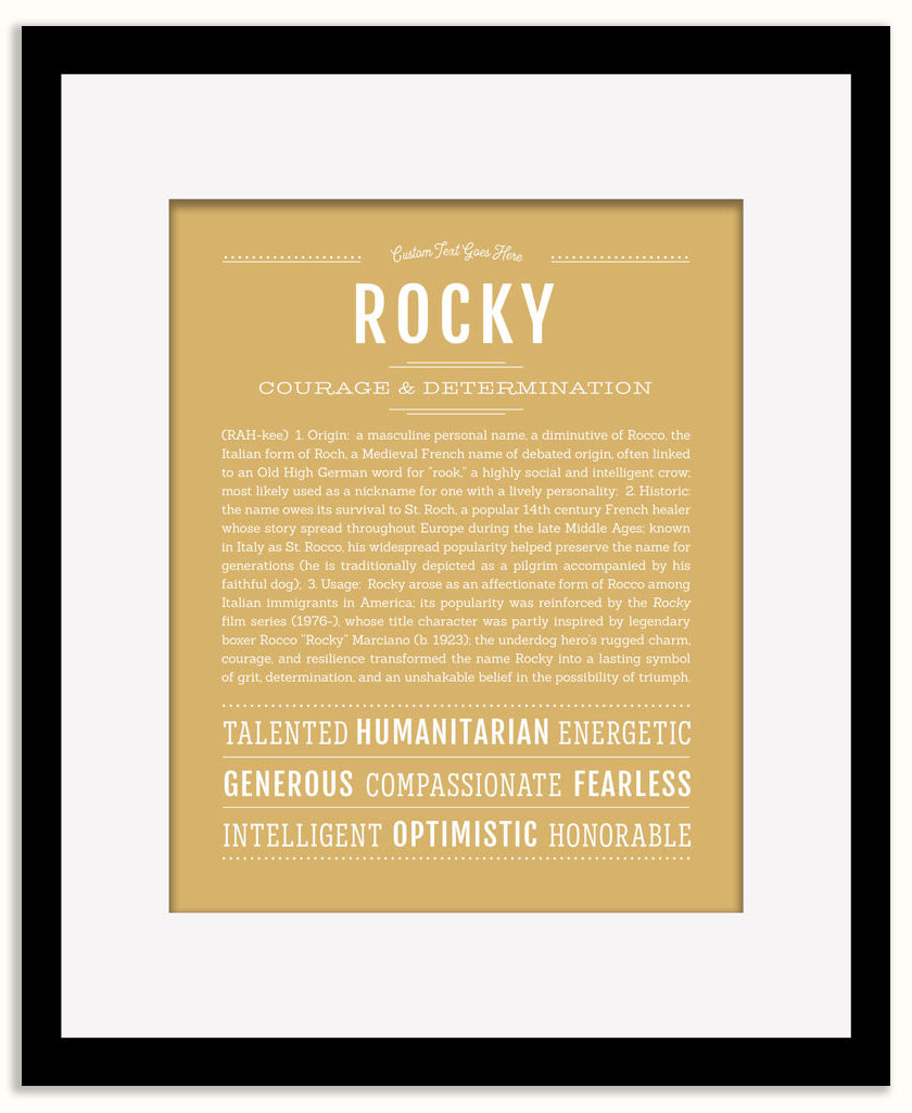 Rocky | Name Art Print