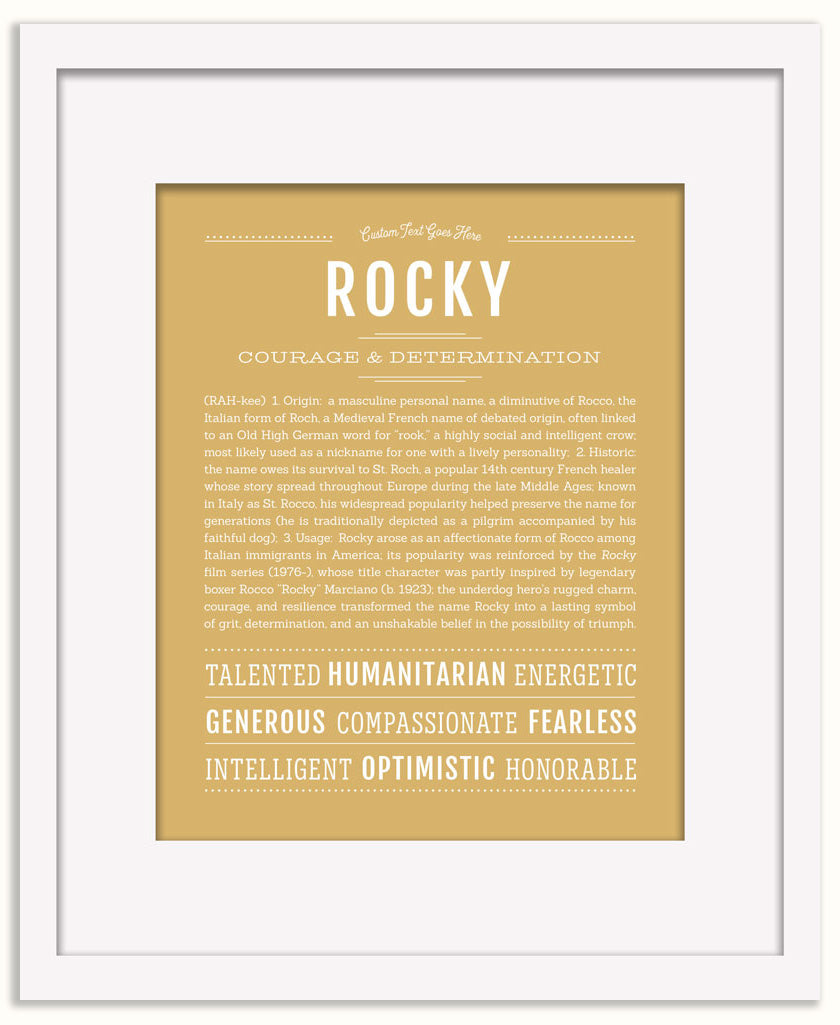 Rocky | Name Art Print