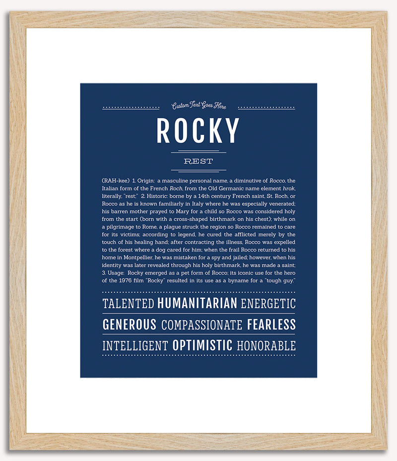 Rocky | Name Art Print