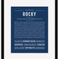 Rocky | Name Art Print