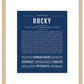Rocky | Name Art Print