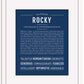 Rocky | Name Art Print