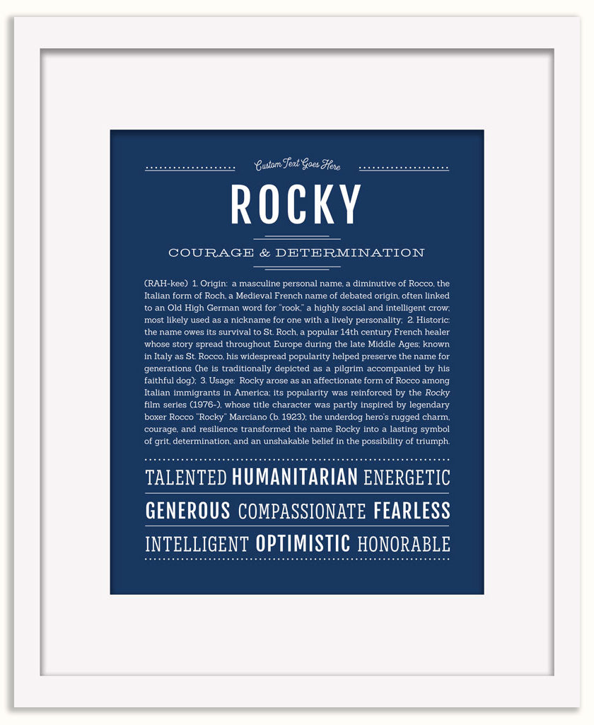 Rocky | Name Art Print