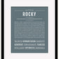Rocky | Name Art Print