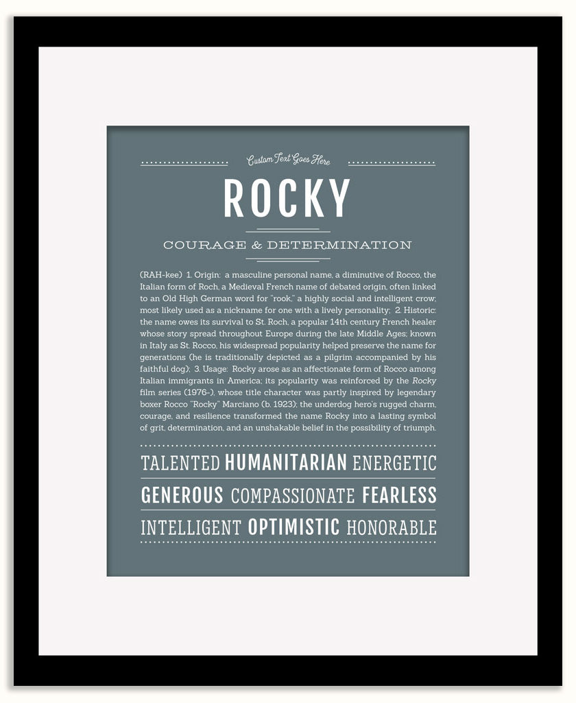 Rocky | Name Art Print
