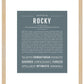 Rocky | Name Art Print