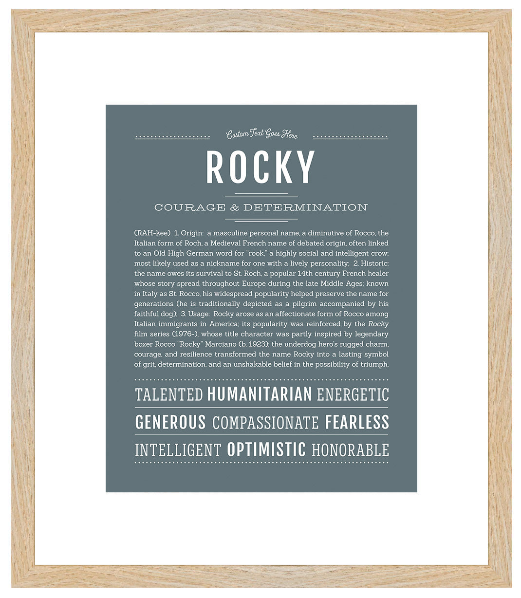 Rocky | Name Art Print