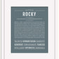 Rocky | Name Art Print