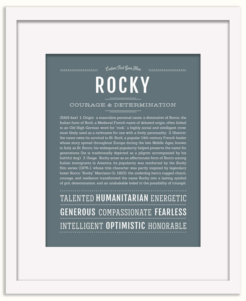 Rocky | Name Art Print