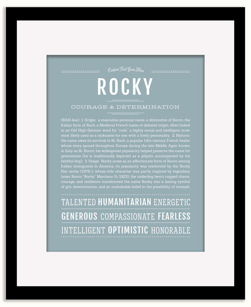 Rocky | Name Art Print
