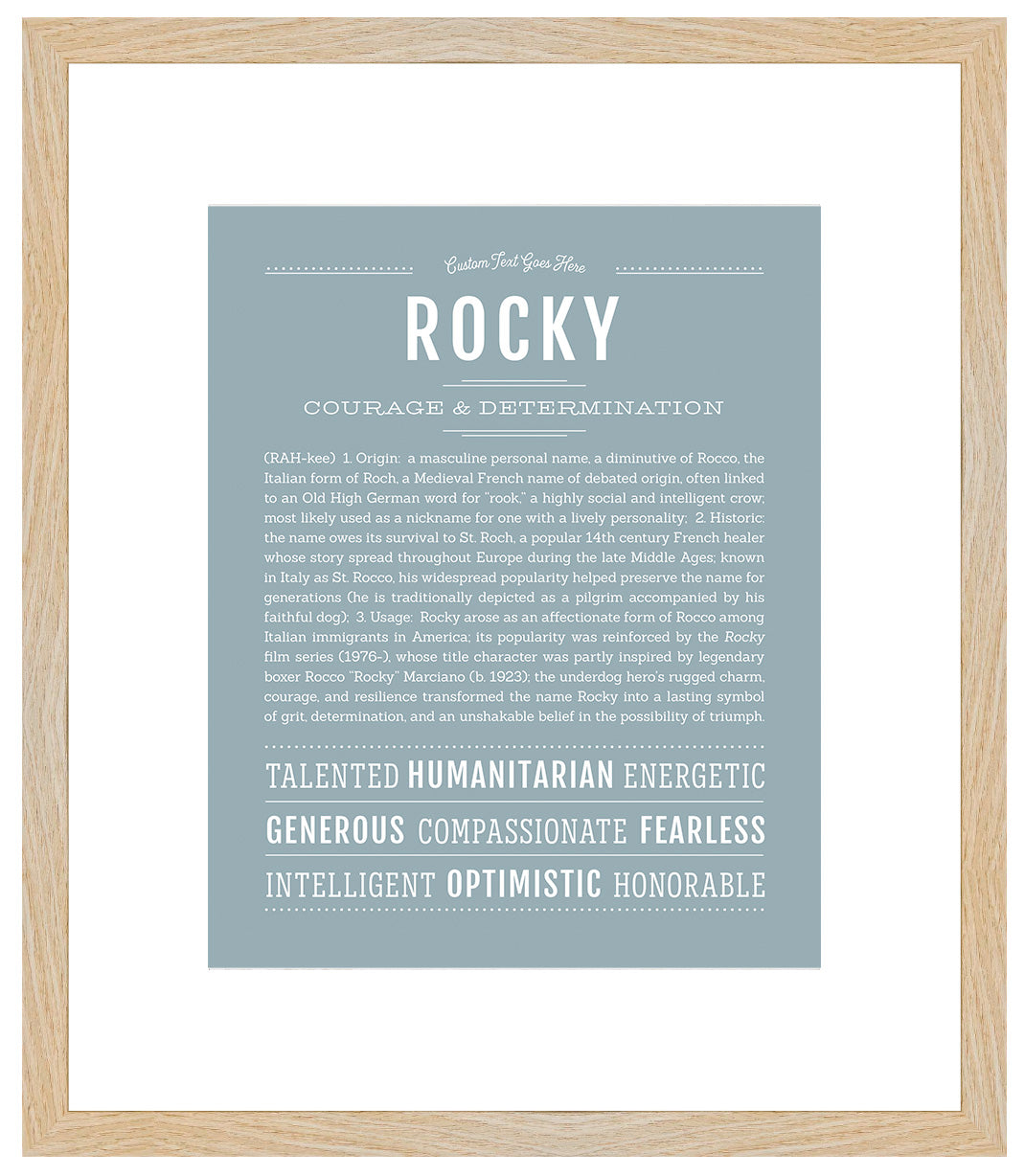Rocky | Name Art Print