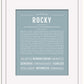 Rocky | Name Art Print