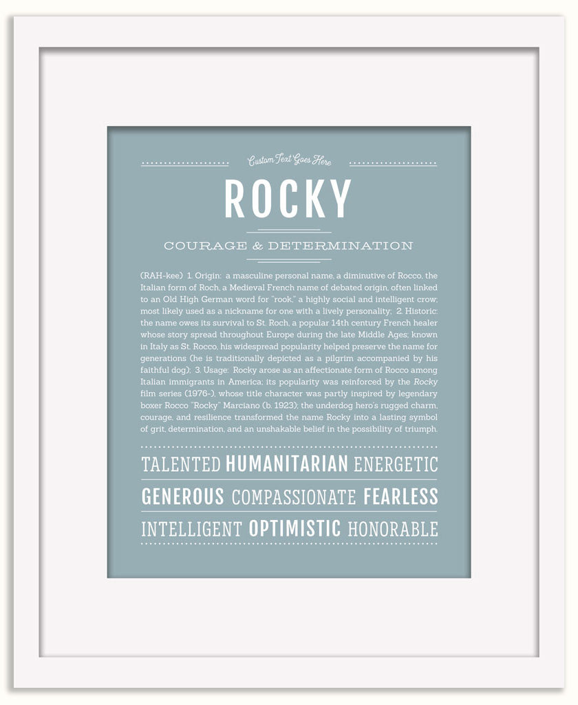 Rocky | Name Art Print