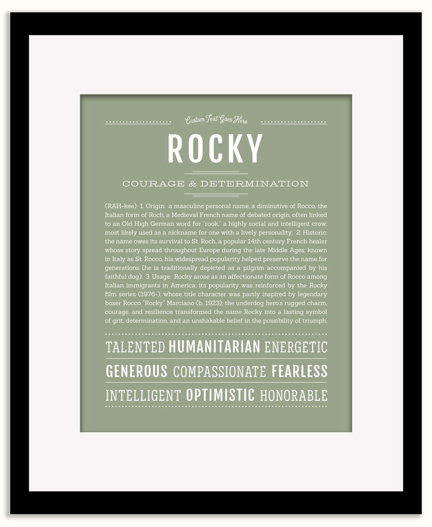 Rocky | Name Art Print