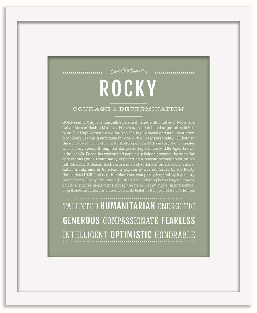 Rocky | Name Art Print