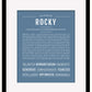 Rocky | Name Art Print