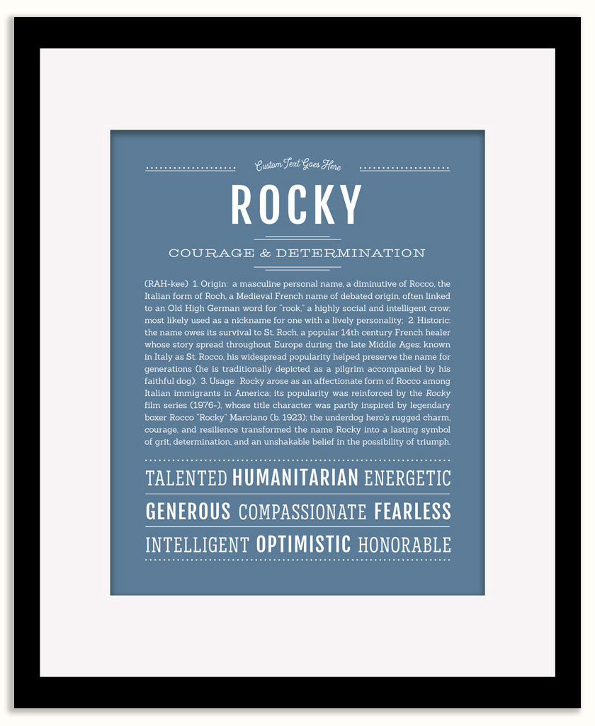 Rocky | Name Art Print