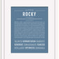 Rocky | Name Art Print