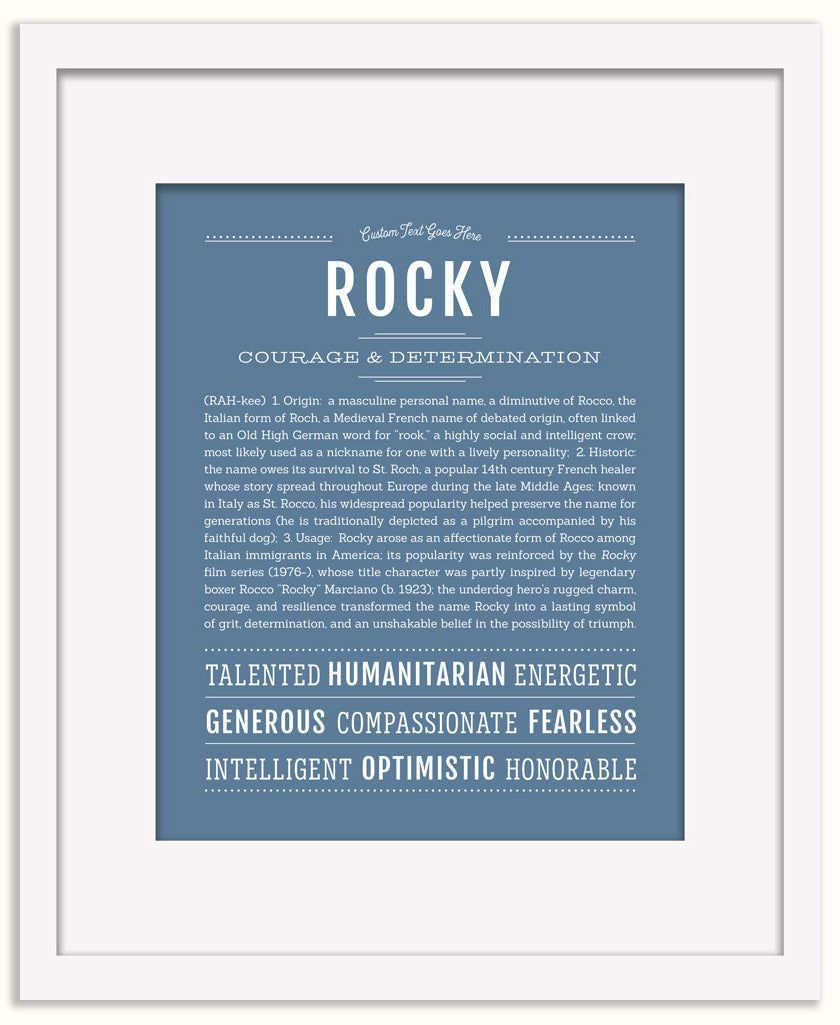 Rocky | Name Art Print