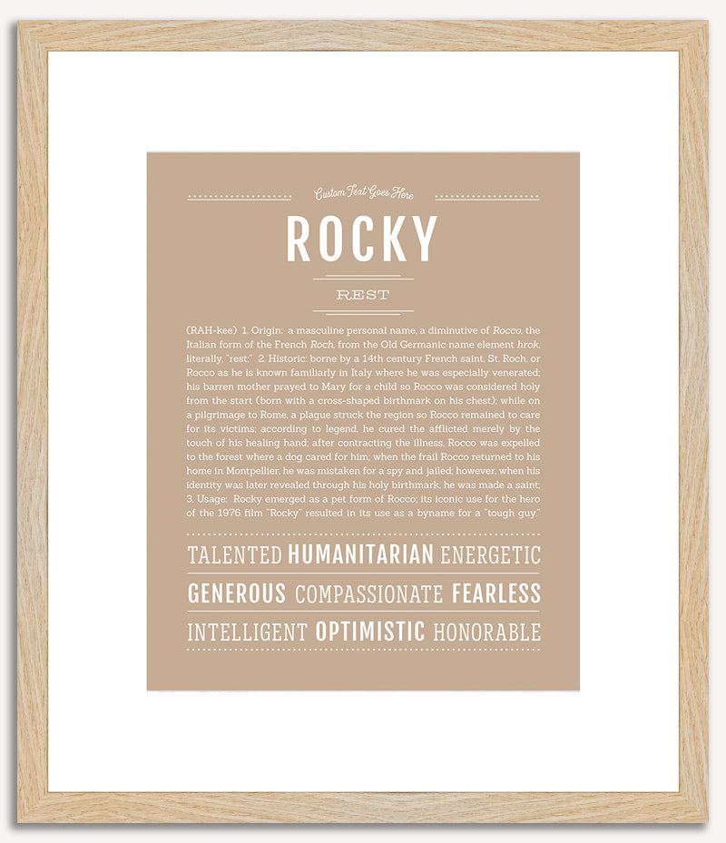 Rocky | Name Art Print