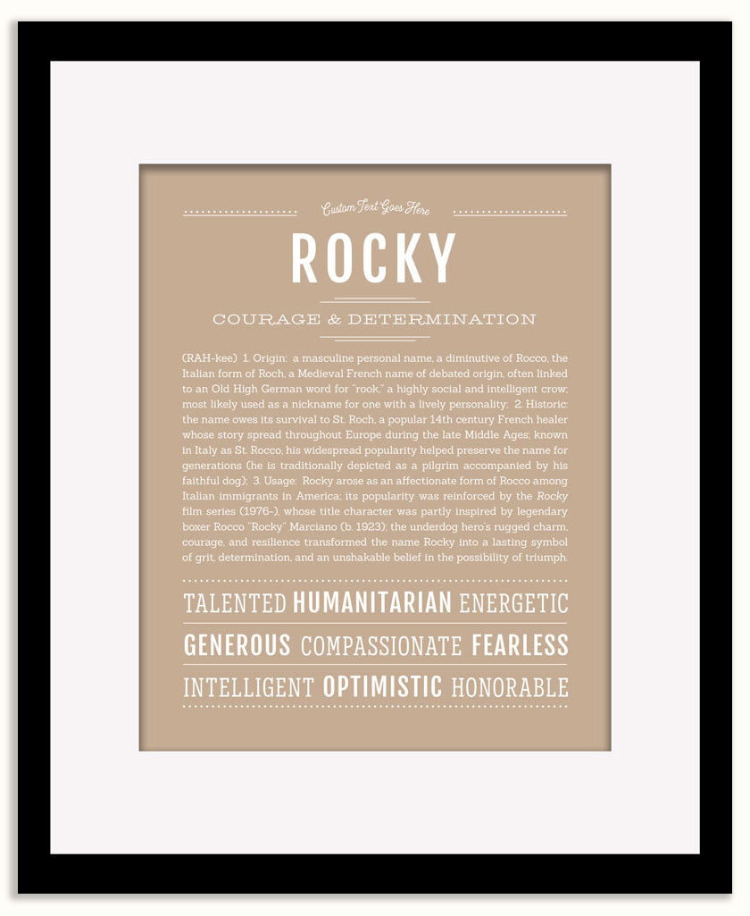 Rocky | Name Art Print
