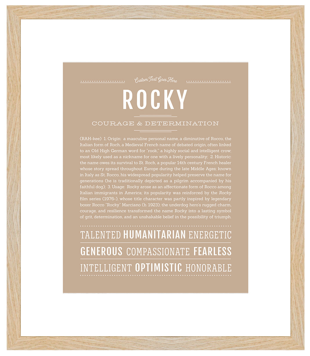 Rocky | Name Art Print