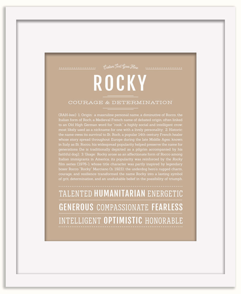 Rocky | Name Art Print