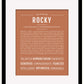 Rocky | Name Art Print