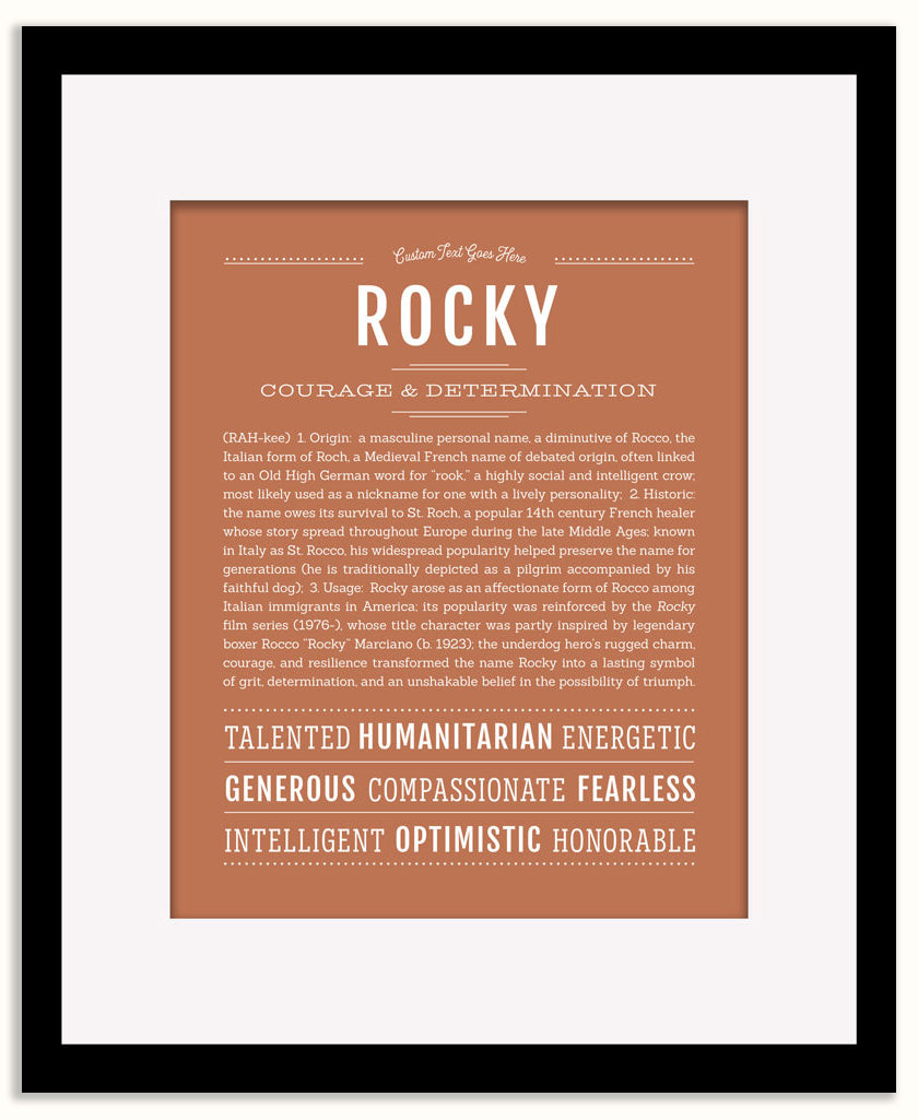 Rocky | Name Art Print