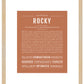 Rocky | Name Art Print
