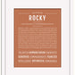 Rocky | Name Art Print