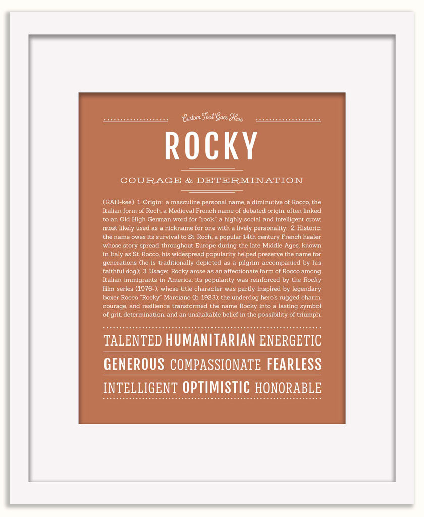 Rocky | Name Art Print