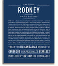 Rodney | Name Art Print – Name Stories