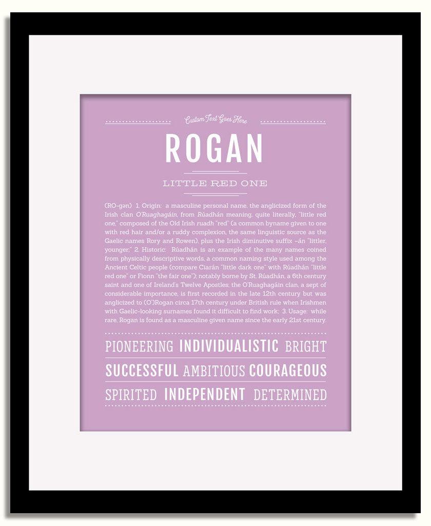 Frame Options | Lilac | Black Frame, Matted