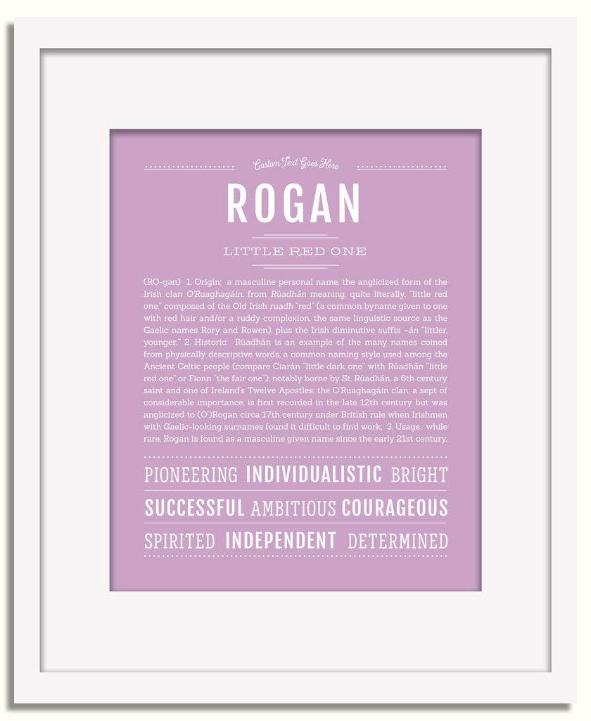 Frame Options | Lilac | White Frame, Matted