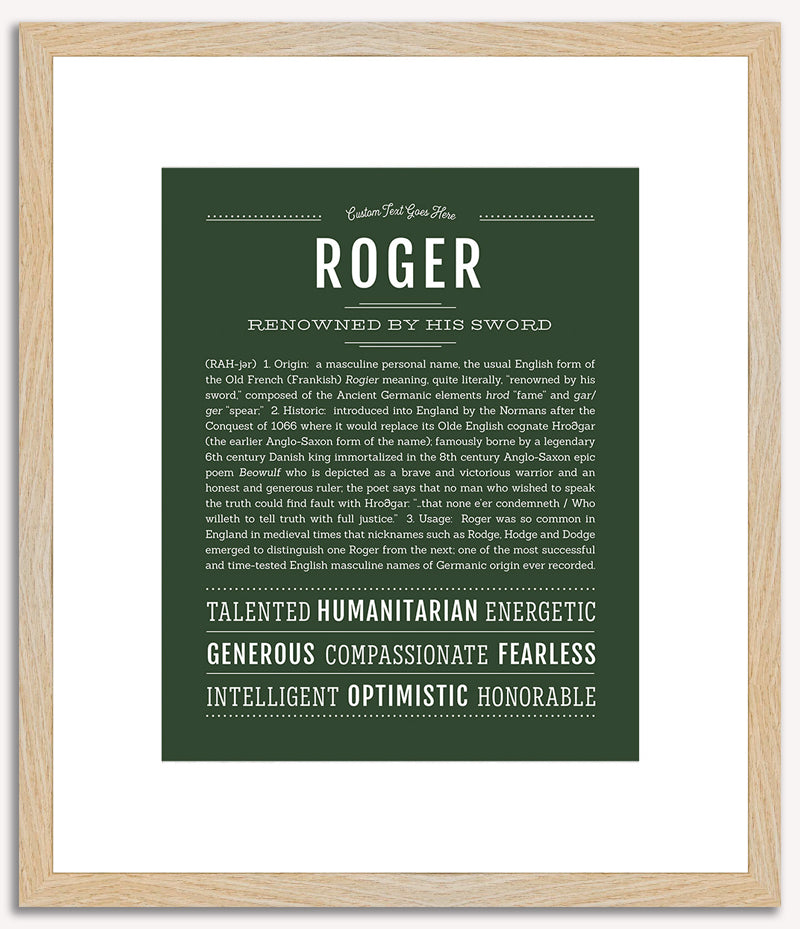 Roger | Name Art Print