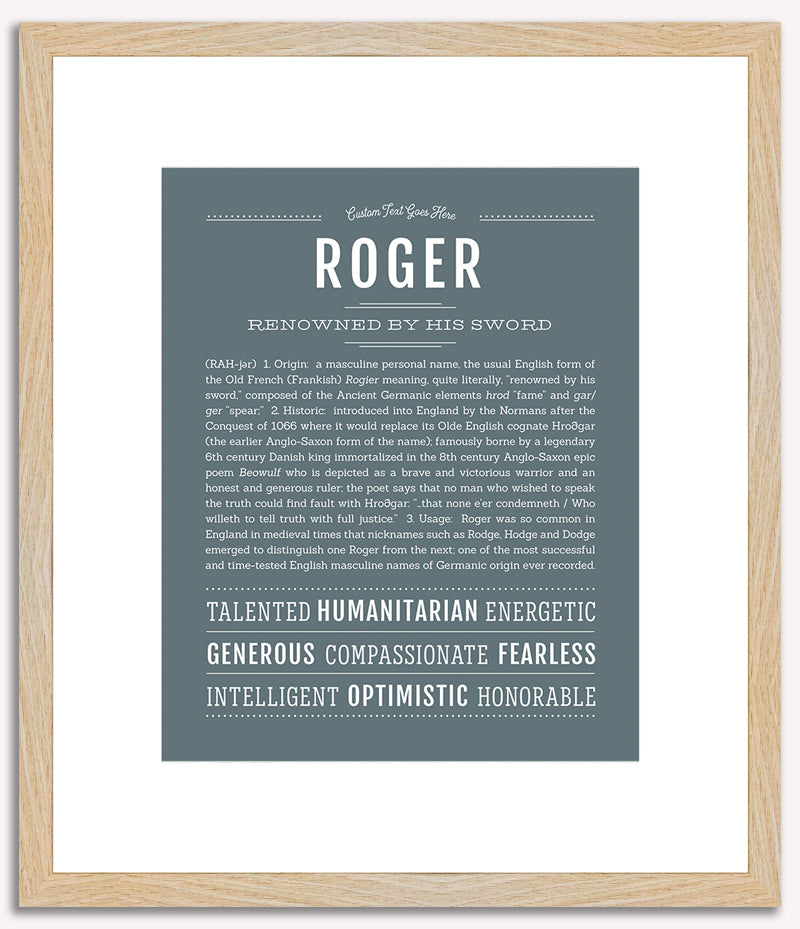 Roger | Name Art Print