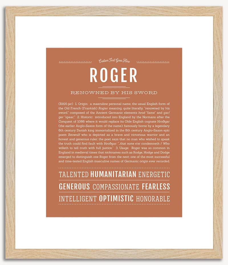 Roger | Name Art Print