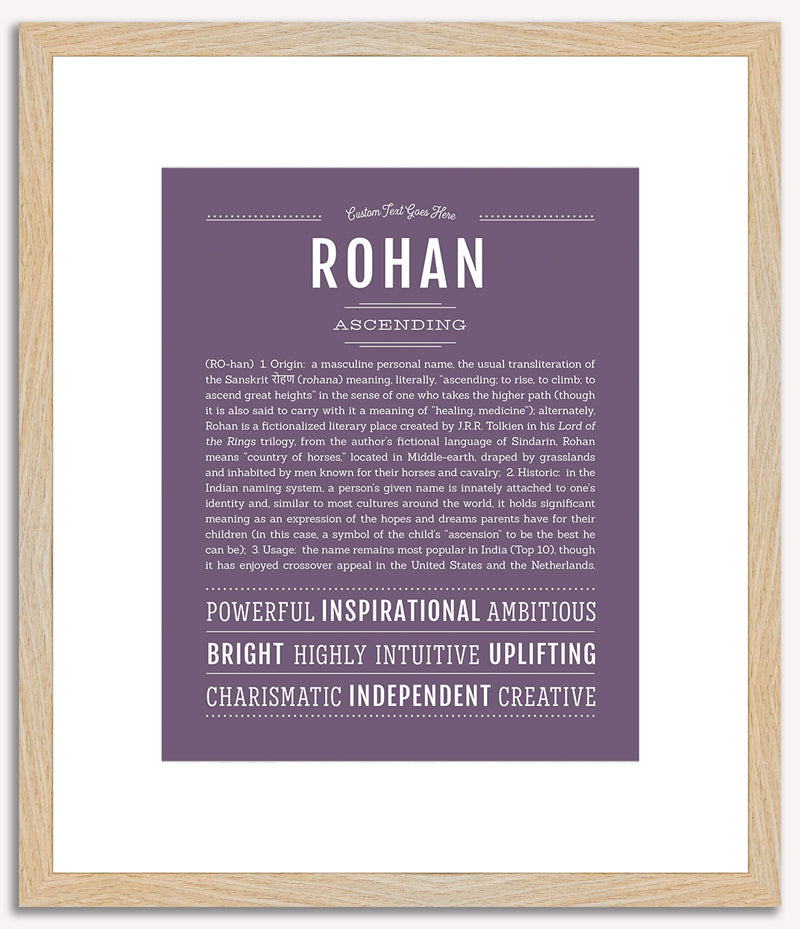 Rohan | Name Art Print