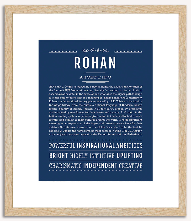 Rohan | Name Art Print