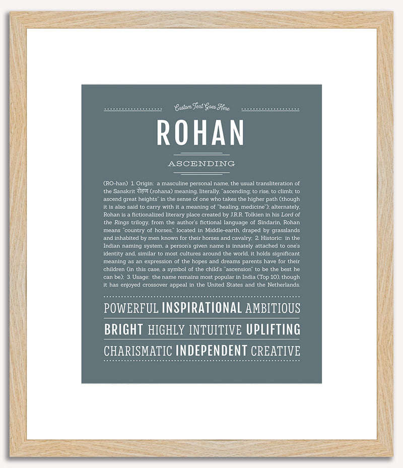 Rohan | Name Art Print