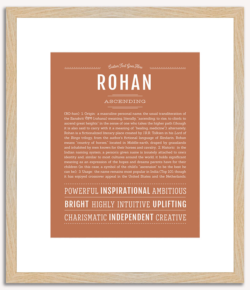 Rohan | Name Art Print